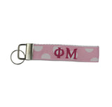 Phi Mu Pastel FOB Keychain