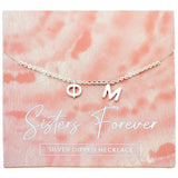 Phi Mu Silver Greek Letters Necklace