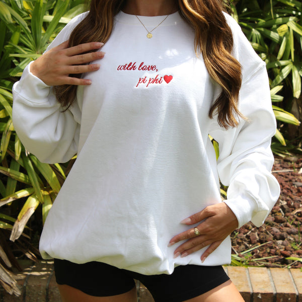 Pi Beta Phi With Love Crewneck