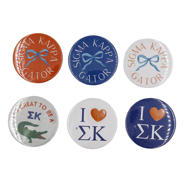 Sigma Kappa 2025 Printed Buttons