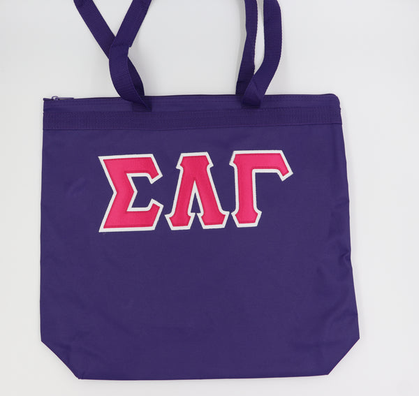 Sigma Lambda Gamma Purple Tote Bag - 1094-9D8B9B-121023