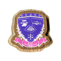 Sigma Lambda Gamma Large Wood Crest