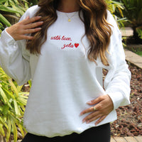 Zeta Tau Alpha With Love Crewneck
