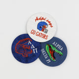 Alpha Delta Pi Gator Mascot Game Day Embroidered Button