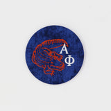 Alpha Phi Gator Mascot Game Day Embroidered Button
