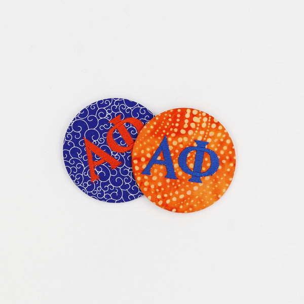 Alpha Phi Game Day Embroidered Button