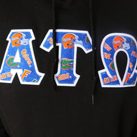 Alpha Tau Omega Greek Hoodie with Gator Print