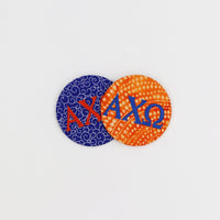 Alpha Chi Omega Game Day Embroidered Button