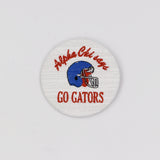 Alpha Chi Omega Gator Mascot Game Day Embroidered Button