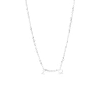 Chi Omega Silver Greek Letters Necklace