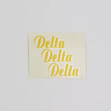 Delta Delta Delta Vinyl Decal