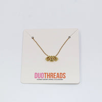 Delta Delta Delta Bubble Letter Necklace