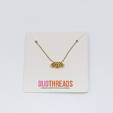 Delta Delta Delta Bubble Letter Necklace