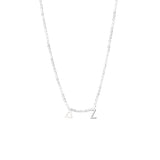 Delta Zeta Silver Greek Letters Necklace