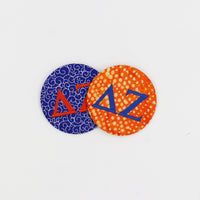 Delta Zeta Game Day Embroidered Button