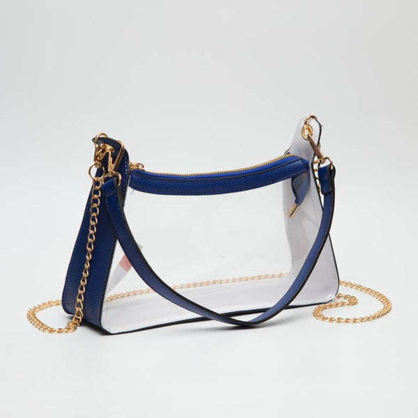 Clear Game Day Bag with Chain Strap