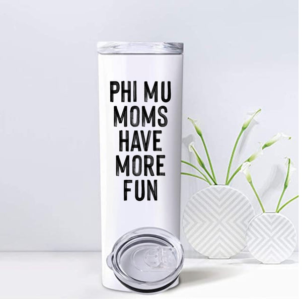 Phi Mu Mom Tumbler