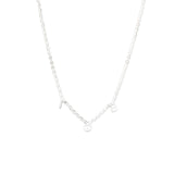 Gamma Phi Beta Silver Greek Letters Necklace