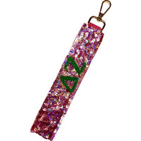 Delta Zeta Sequin Wristlet