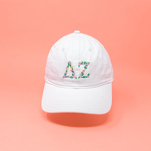 Delta Zeta Floral Embroidered Hat