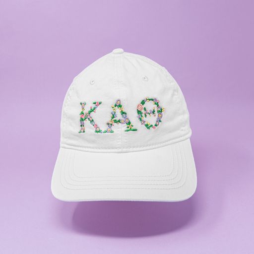 Kappa Alpha Theta Floral Embroidered Hat