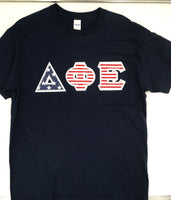 Sorority / Fraternity USA Flag Tee