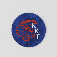 Kappa Kappa Gamma Gator Mascot Game Day Embroidered Button