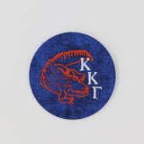 Kappa Kappa Gamma Gator Mascot Game Day Embroidered Button