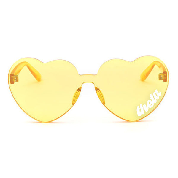 Kappa Alpha Theta Heart Shaped Sunglasses