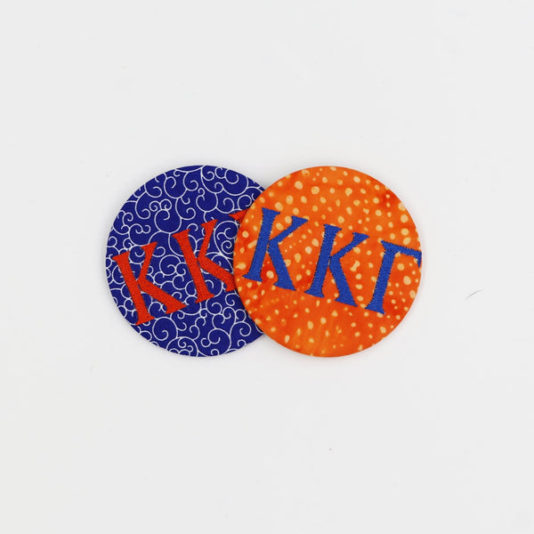 Kappa Kappa Gamma Game Day Embroidered Button