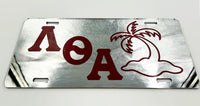 Lambda Theta Alpha Palm Tree Mirror License Plate