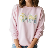 Phi Mu Patchwork Gilden Crewneck