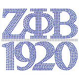 Zeta Phi Beta Chapter Style Stud Stone Heat Transfer