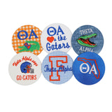 Theta Alpha Game Day Embroidered Button