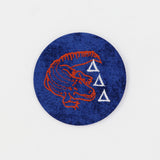 Delta Delta Delta Gator Mascot Game Day Embroidered Button