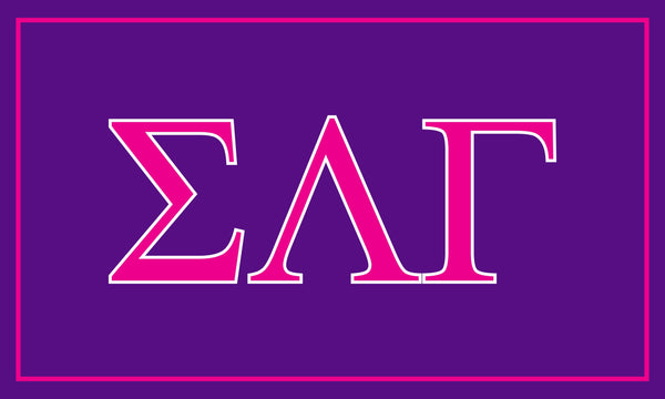 Sigma Lambda Gamma Letter Flag