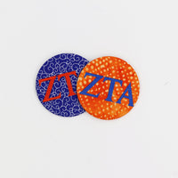 Zeta Tau Alpha Game Day Embroidered Button