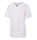 1685 Pinstripe Full-Button Baseball Jersey