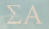 Sigma Alpha Vinyl Decal