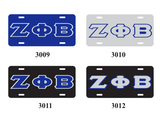 Zeta Phi Beta License Plate