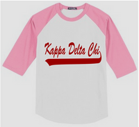 Kappa Delta Chi Vinyl Baseball Tee - Discontinued