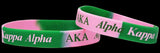 Alpha Kappa Alpha Silicone Bracelet