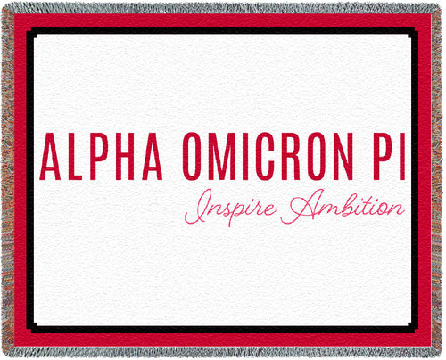 Alpha Omicron Pi Afghan