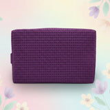 Sorority Waffle Make-Up Bag with Chenille Letters