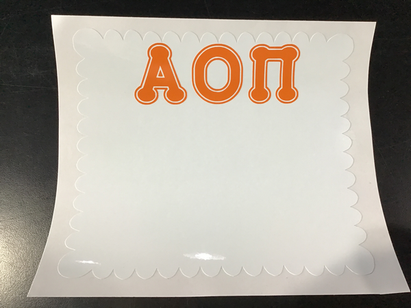 Alpha Omicron Pi Sticky White Board - Discontinued