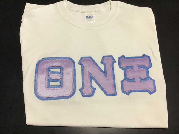 Theta Nu Xi White Greek Tee