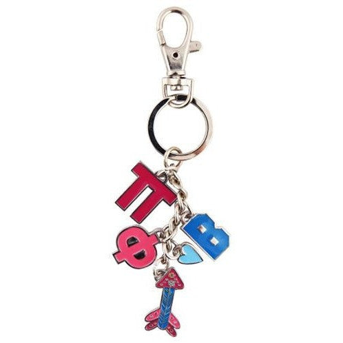 Pi Beta Phi Charm Keychain