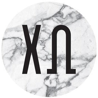 Chi Omega Marble Bumper Sticker