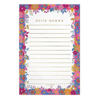 Delta Gamma Floral Notepad