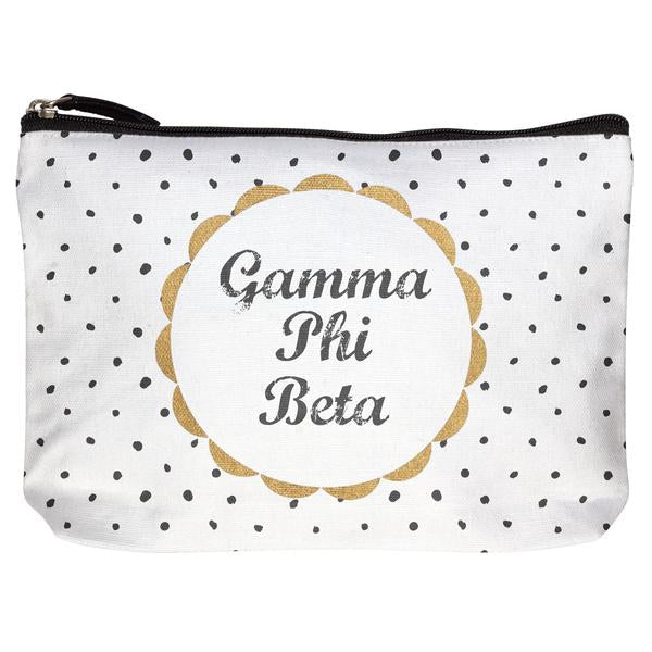 Gamma Phi Beta COTTON MAKEUP BAG